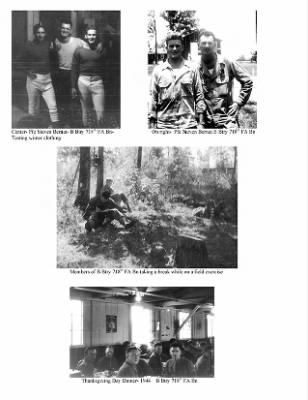 Thumbnail for History of the 63rd Infantry Division Artillery > 63rd Infantry Division Artillery Miscellaneous Photos