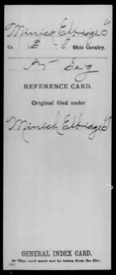 Elbridge G > Minick, Elbridge G (Pvt)