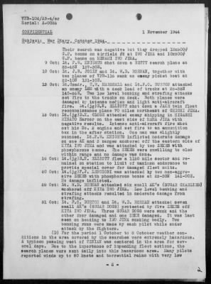 VPB-102 > War Diary, 10/1-31/44