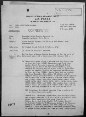 VPB-132 > War Diary, 10/1-31/44