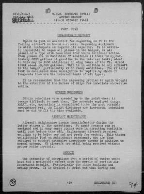 Thumbnail for USS INTREPID > Rep of Air Ops Against the Ryukyu Is Formosa, & Philippines, 10/10-31/44, Including Action Against Jap Fleet, 10/24-26/44