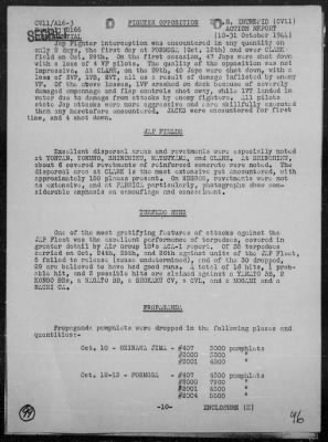 Thumbnail for USS INTREPID > Rep of Air Ops Against the Ryukyu Is Formosa, & Philippines, 10/10-31/44, Including Action Against Jap Fleet, 10/24-26/44