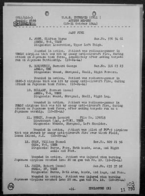 Thumbnail for USS INTREPID > Rep of Air Ops Against the Ryukyu Is Formosa, & Philippines, 10/10-31/44, Including Action Against Jap Fleet, 10/24-26/44