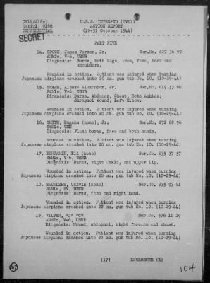 Thumbnail for USS INTREPID > Rep of Air Ops Against the Ryukyu Is Formosa, & Philippines, 10/10-31/44, Including Action Against Jap Fleet, 10/24-26/44