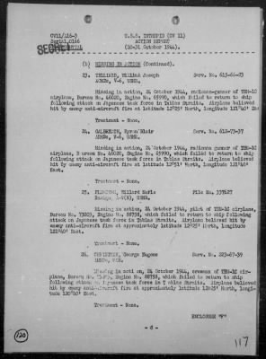 Thumbnail for USS INTREPID > Rep of Air Ops Against the Ryukyu Is Formosa, & Philippines, 10/10-31/44, Including Action Against Jap Fleet, 10/24-26/44