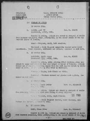 Thumbnail for USS INTREPID > Rep of Air Ops Against the Ryukyu Is Formosa, & Philippines, 10/10-31/44, Including Action Against Jap Fleet, 10/24-26/44