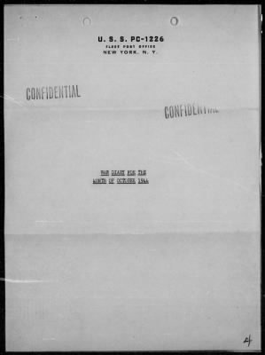 Thumbnail for USS PC-1226 > War Diary, 9/1/44 to 10/31/44