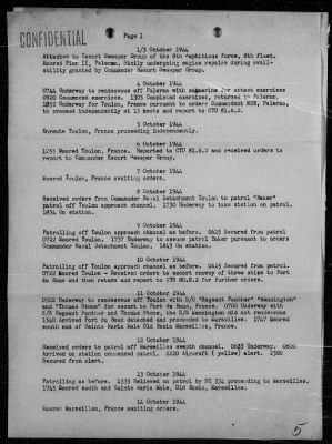 Thumbnail for USS PC-1226 > War Diary, 9/1/44 to 10/31/44