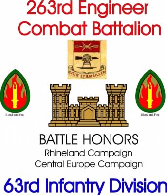 History of the 63rd Infantry Division Support Battalions > Section 12 - 263rd Engineer Bn - Battle Honors