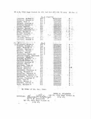 History of the 63rd Infantry Division Support Battalions > Section 17 - 263rd Engineer Bn - Orders