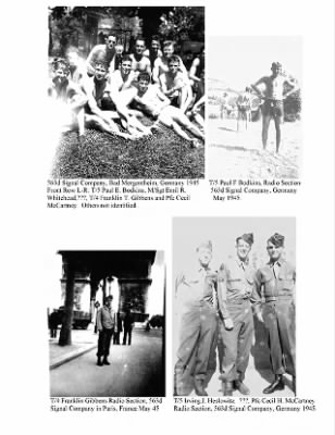 History of the 63rd Infantry Division Special Troops > 63rd Infantry Division Special Troops Occupation Photos