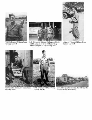 History of the 63rd Infantry Division Special Troops > 63rd Infantry Division Special Troops Occupation Photos