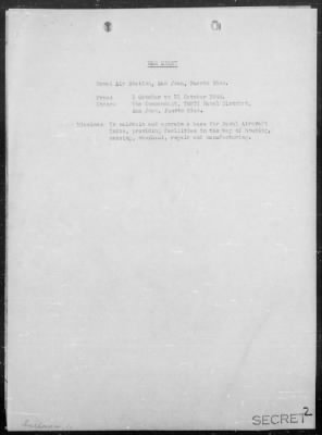 NAS SAN JUAN > War Diary, 10/1-31/44