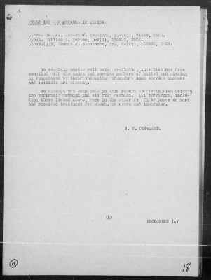 Thumbnail for USS SAMUEL B ROBERTS > Rep of Engagement with Jap Surface Forces off Samar Is, Philippines, & Resultant Loss of the USS SAMUEL B ROBERTS, Morning 10/25/44