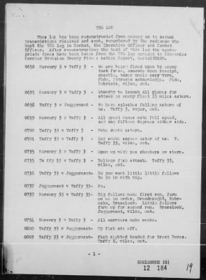 Thumbnail for USS SAMUEL B ROBERTS > Rep of Engagement with Jap Surface Forces off Samar Is, Philippines, & Resultant Loss of the USS SAMUEL B ROBERTS, Morning 10/25/44