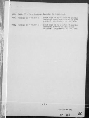 Thumbnail for USS SAMUEL B ROBERTS > Rep of Engagement with Jap Surface Forces off Samar Is, Philippines, & Resultant Loss of the USS SAMUEL B ROBERTS, Morning 10/25/44