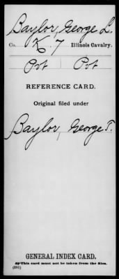 George L > Baylor, George L (Pvt)