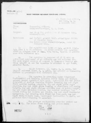 VT(N) 91 > War Diary, 11/1-30/44