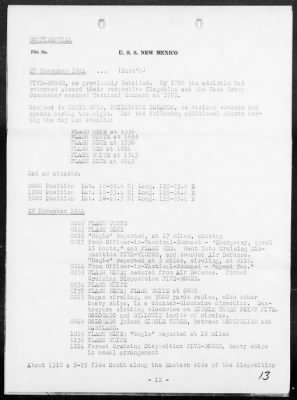 Thumbnail for USS NEW MEXICO > War Diary, 11/1-30/44