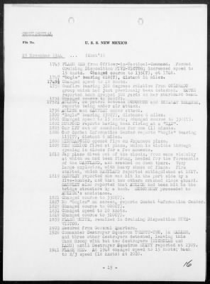 Thumbnail for USS NEW MEXICO > War Diary, 11/1-30/44