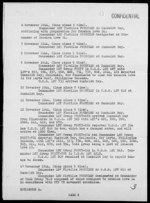 COM LST FLOT 14 > War Diary, 11/1-30/44