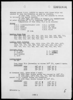 COM LST FLOT 14 > War Diary, 11/1-30/44