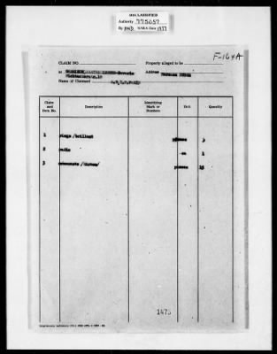 Cultural Property Claim Applications > F164A Paris France 9679-B