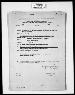 Cultural Property Claim Applications > F166A Paris France Decl. No. 9694