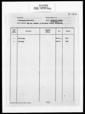 Cultural Property Claim Applications > F161c OFR 8506