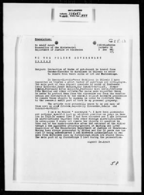 Thumbnail for Cultural Property Claim Applications > Ger13 Arndt, Dr. Adolf