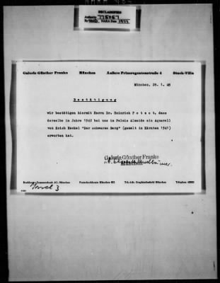 Thumbnail for Cultural Property Claim Applications > GER32 Dr. H. Petzert