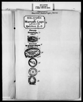 Photostatic Copies of Library Markings > Offenbach Archival Depot - Library Markings Vol II - Western