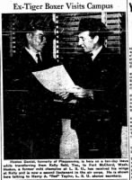 March, 1941, Heston C Daniel, Mit-Champion at LSU