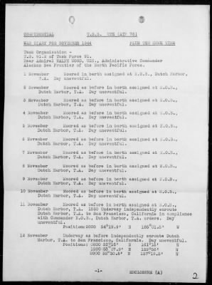 USS UTE > War Diary, 11/1-30/44