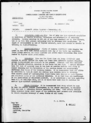 COMAIR-GROUP 81 > Air Operations Against Luzon Island, in Indirect Support of the Landings on Mindoro Island, Philippines, 12/14-16/44