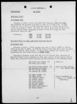 COMCARDIV 24 > War Diary, 11/1-30/44