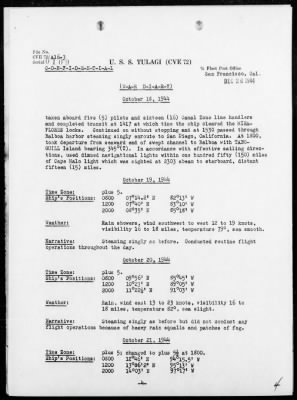 Thumbnail for USS TULAGI > War Diary, 10/1/44 to 11/30/44