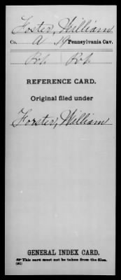 Thumbnail for William > Foster, William (Pvt)