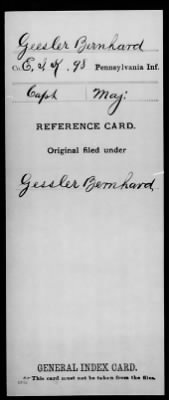 Thumbnail for Bernhard > Geesler, Bernhard (Capt)