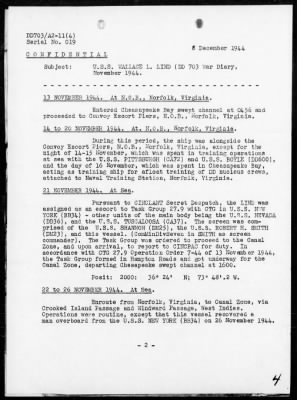 USS WALLACE L LIND > War Diary, 10/1/44 to 11/30/44