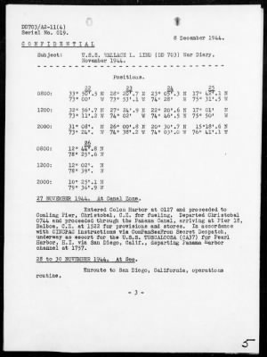 USS WALLACE L LIND > War Diary, 10/1/44 to 11/30/44