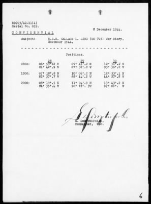 USS WALLACE L LIND > War Diary, 10/1/44 to 11/30/44