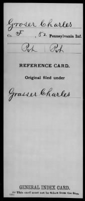 Thumbnail for Charles > Groser, Charles (Pvt)