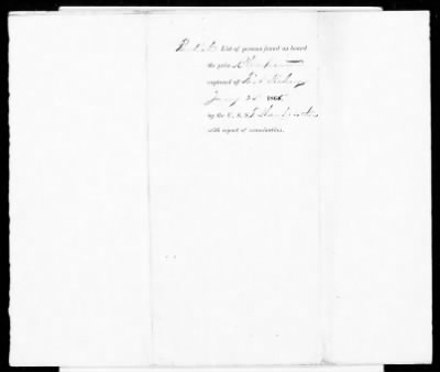 Thumbnail for RB - Prisoners of war rolls and lists (persons captured by Union Forces) > A. W. Baker-U.S.S. Minnesota