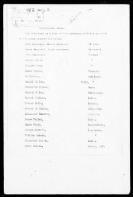 Thumbnail for RB - Prisoners of war rolls and lists (persons captured by Union Forces) > A. W. Baker-U.S.S. Minnesota