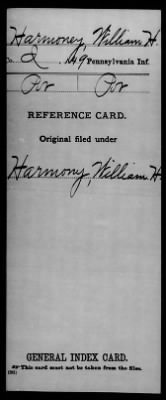 William H > Harmoney, William H (Pvt)