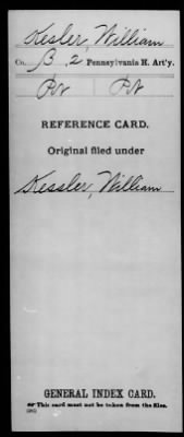 Thumbnail for William > Kesler, William (Pvt)