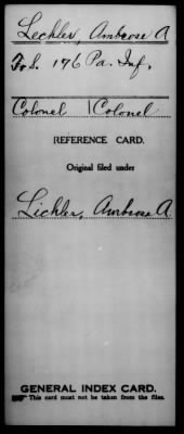 Thumbnail for Ambrose A > Lechler, Ambrose A (Colonel)