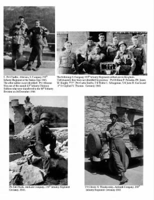 Pictorial History of the 63rd Infantry Division > Section III-B, 63rd Infantry Division on Occupation Duty