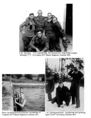 Pictorial History of the 63rd Infantry Division > Section III-B, 63rd Infantry Division on Occupation Duty